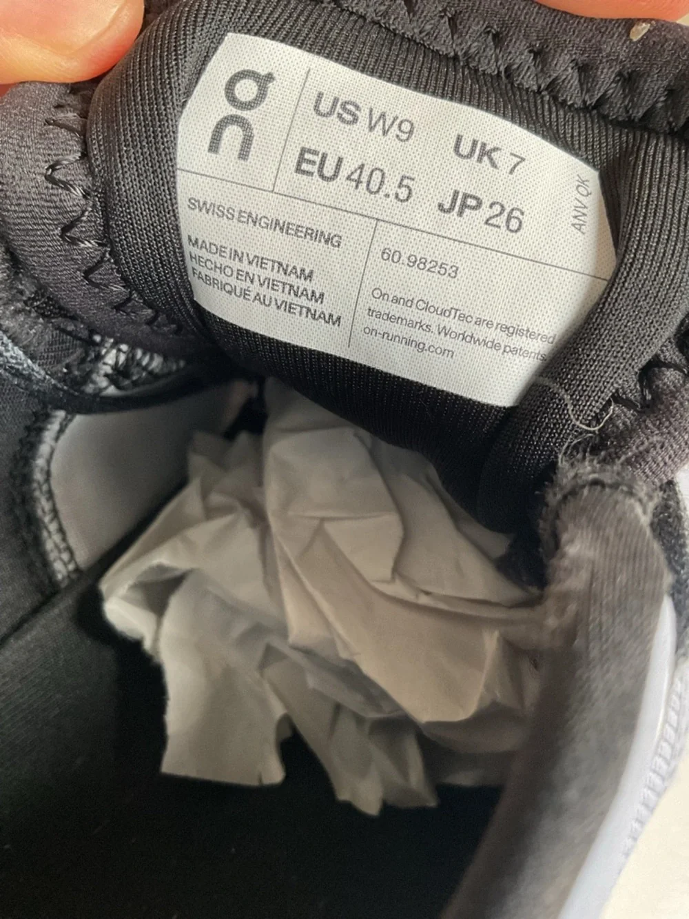 On Running Cloud Shoes Women 9 Gray Neon Athletic Running Sneakers EU 40.5 - Picture 7 of 7